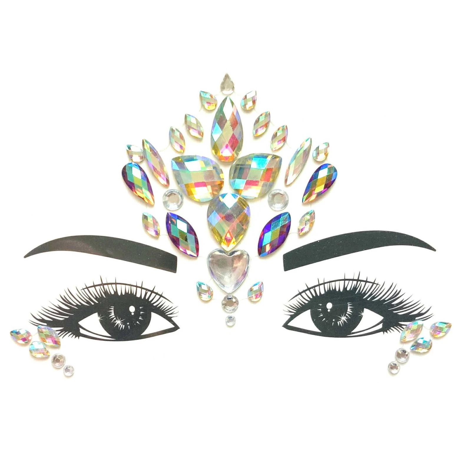 
face gems large bindi sticker crystal festival face jewels self adhesive glitter forehead bindis 