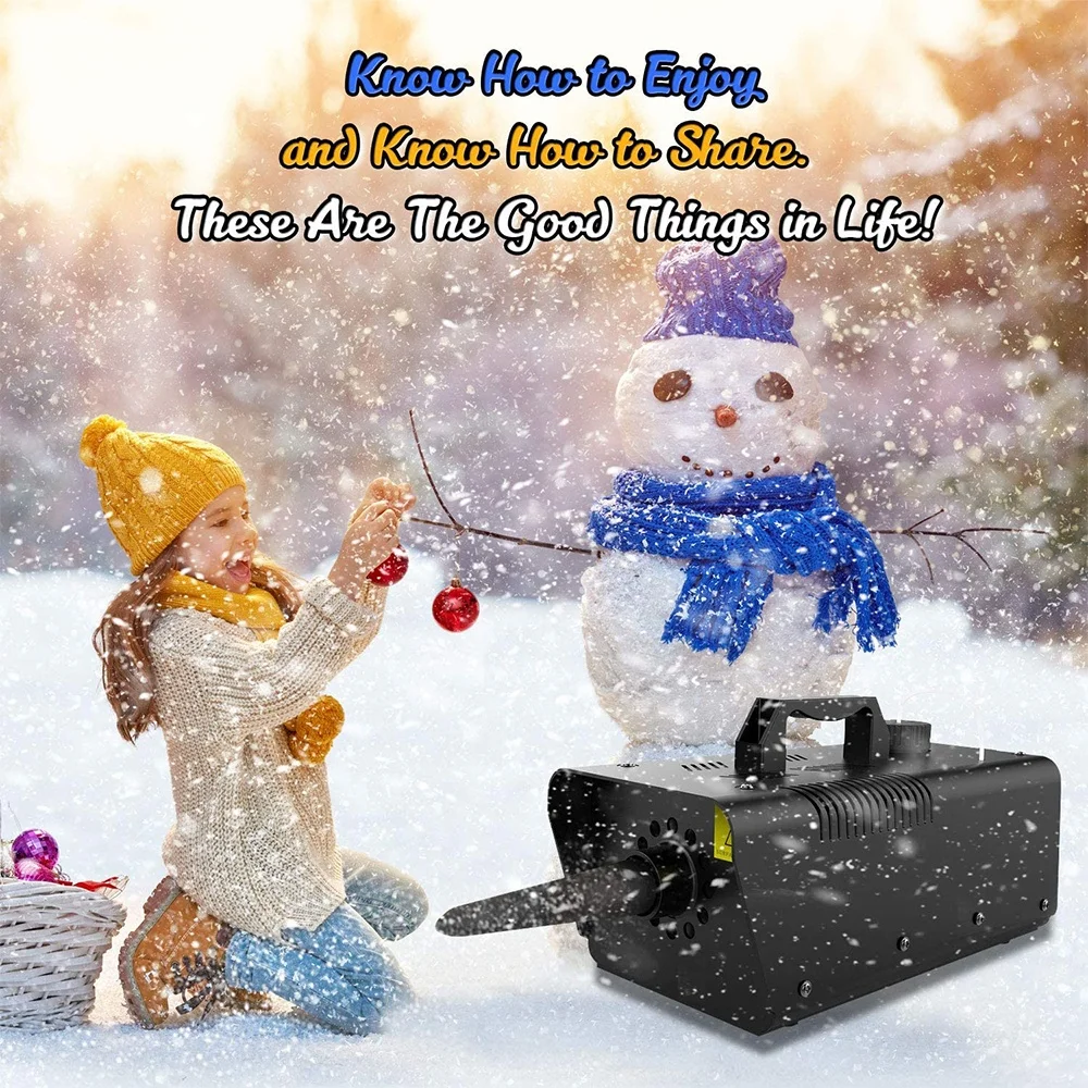 650W Snow Machine Wired Remote Control Great Machine for Kids Parties Parades