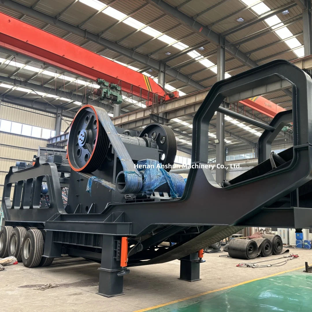 High Capacity 100-500tph Marble Mobile Jaw Crusher Plant Granite Rock Crushing Production Line