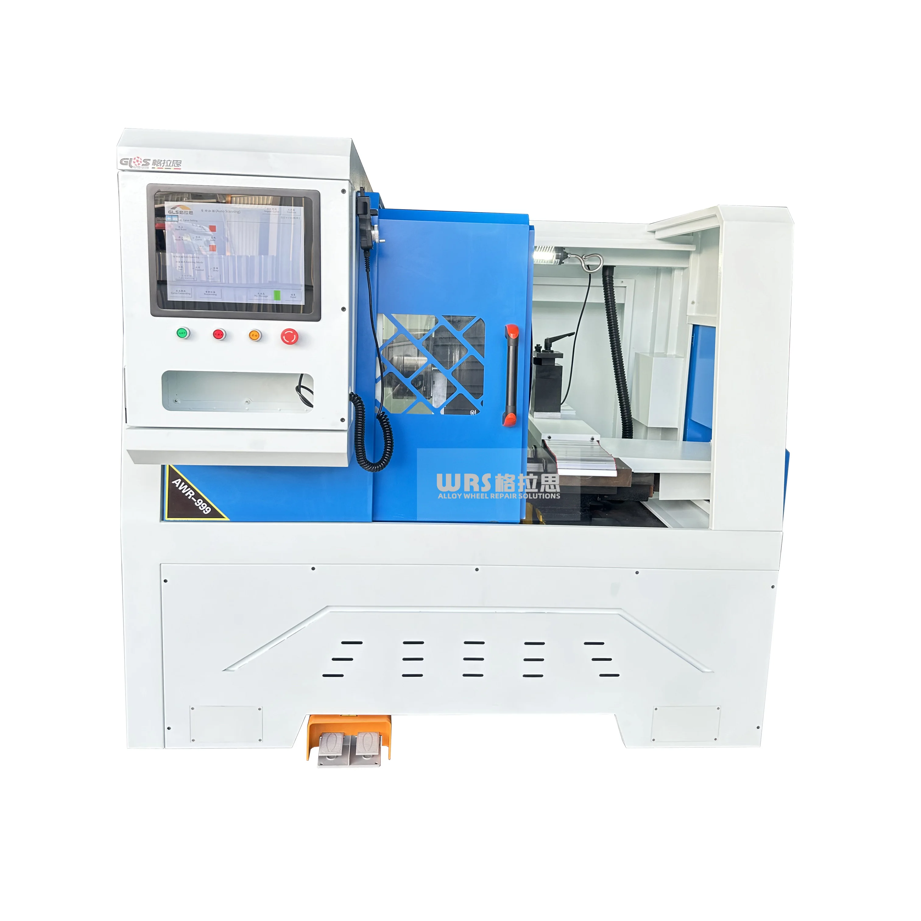 laser scanning Alloy Wheel Diamond Cutting lathe Repair Machine