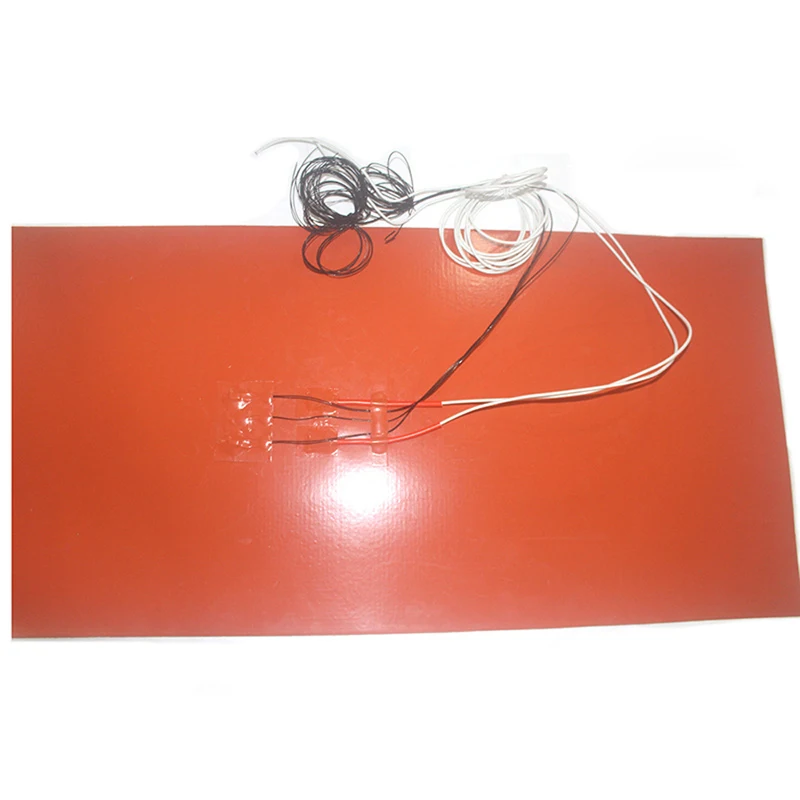100x100MM 200x200mm 300*300mm  500x500 mm 12V 24V 36V 48V 110V 220V 100W 200W 300W 400W 3d printer silicone heat bed