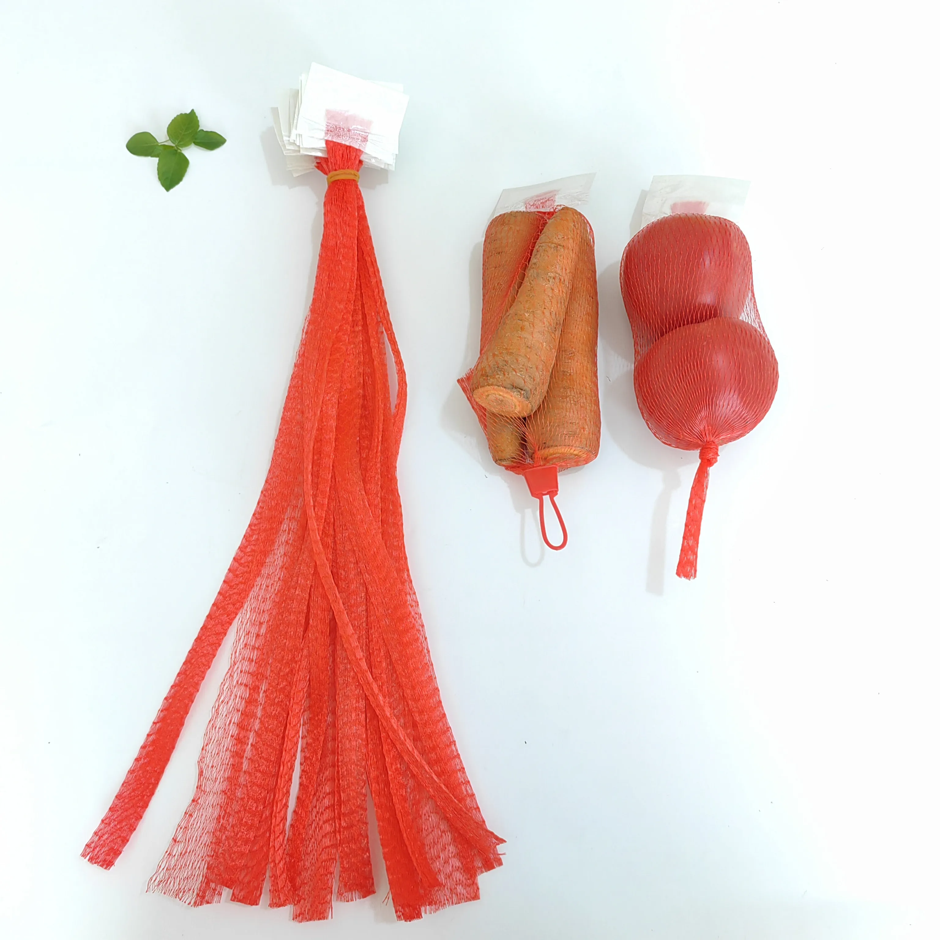 Прямая оптовая продажа, пакеты для овощей, пластиковые сетчатые пакеты для упаковки с обычной белой этикеткой