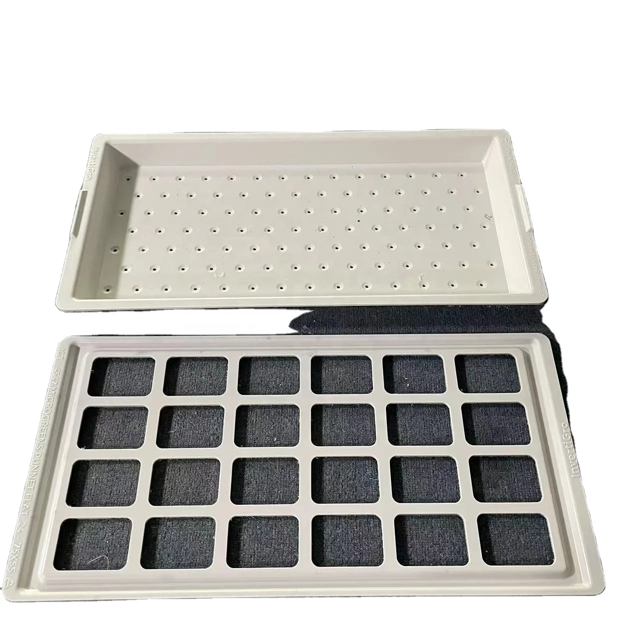 Factory Supplying Seed Germination Tray Plastic CNC Precise Drilling Moisture Proof Plant Tray