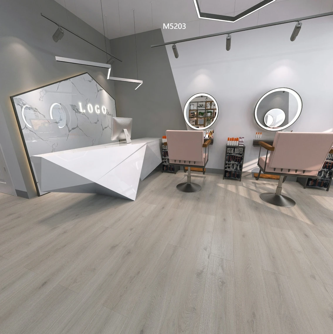 Interlocking laminated floor