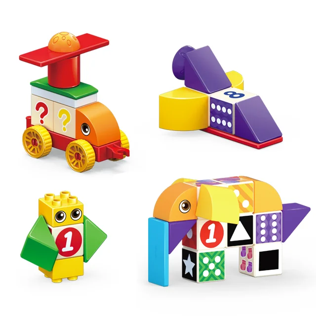 Alilo DIY Kids Learning Sets Magnetic Building Blocks Educational Logical Toy for Child
