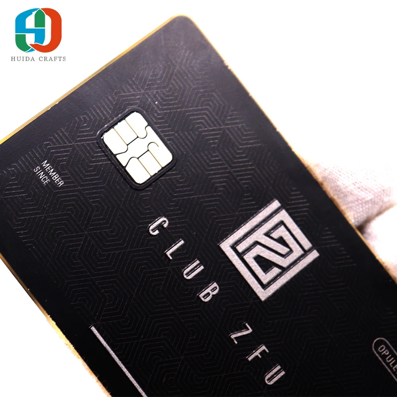 
High Quality Wholesale Customizable Black Etching Metal Business Vip Cards 