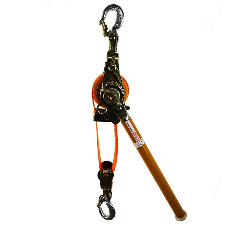 Web strap lever hoist ratchet puller