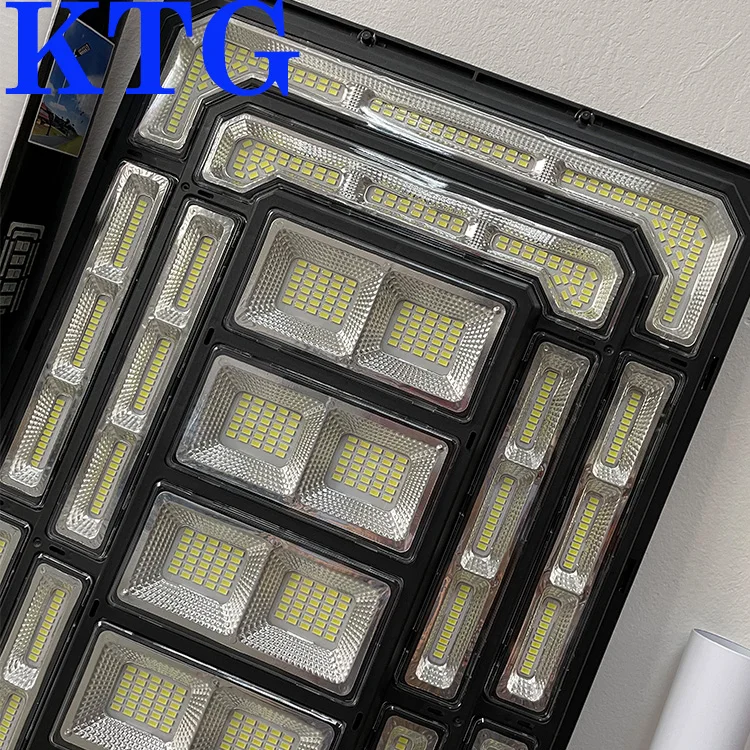 KTG 2024 Outdoor 3000 SMD led panel solar light motion sensor private all in one remote 2000W street lamp with pole 4000w 6000w