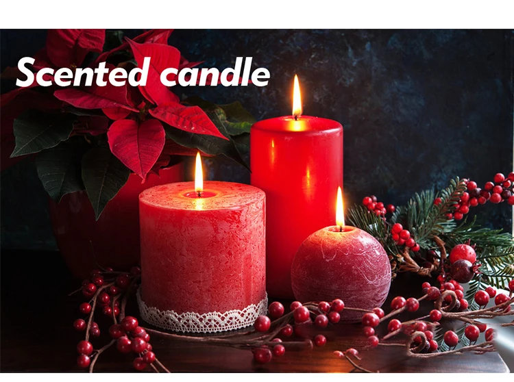 Healing Gem Dried Flower Aroma Scented Perfumed Candle