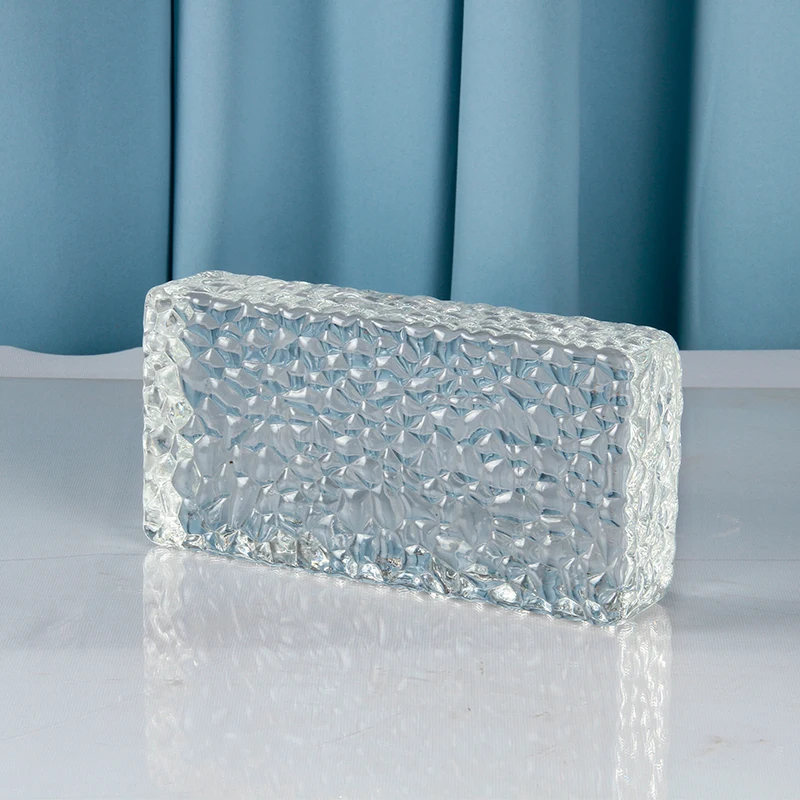 Wholesale Clear Glass Block 200x100x50mm Crystal Glass Block/brick For Decoration Wall Can Be Customized