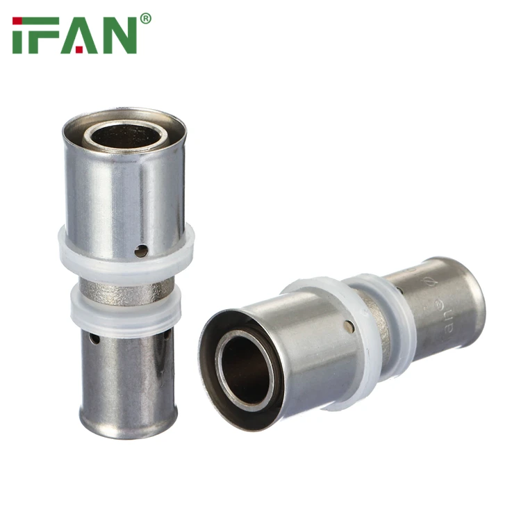 IFAN Hot Sales Equal Adapter 16MM 25MM 32MM PEX Fittings Brass Press Fitting For PEX Pipe
