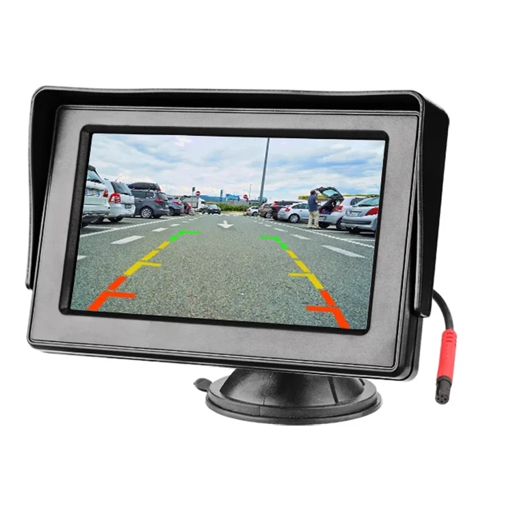 
4.3 Inch TFT LCD NTSC PAL Rearview Car Monitor Display with 4 LED Reverse Camera 