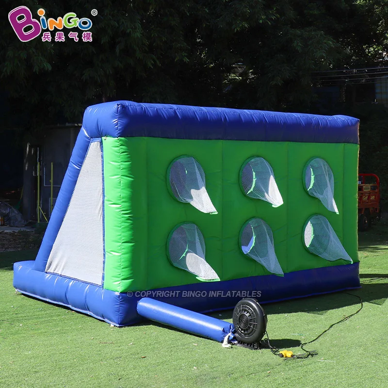 Bingo Outdoor Football Games Custom PVC Giant Inflatable Soccer Goal For Sale