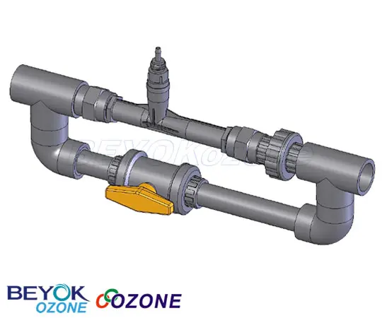 HH-S03 swimming pool ozone machine tubes Ozone Mixing Water Venturi Injector