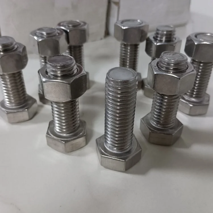 NXF DIN ISO UNI ASME стандарт S32205 дуплекс UNS S31803 M6-M36 крепеж из нержавеющей стали шестигранный болт