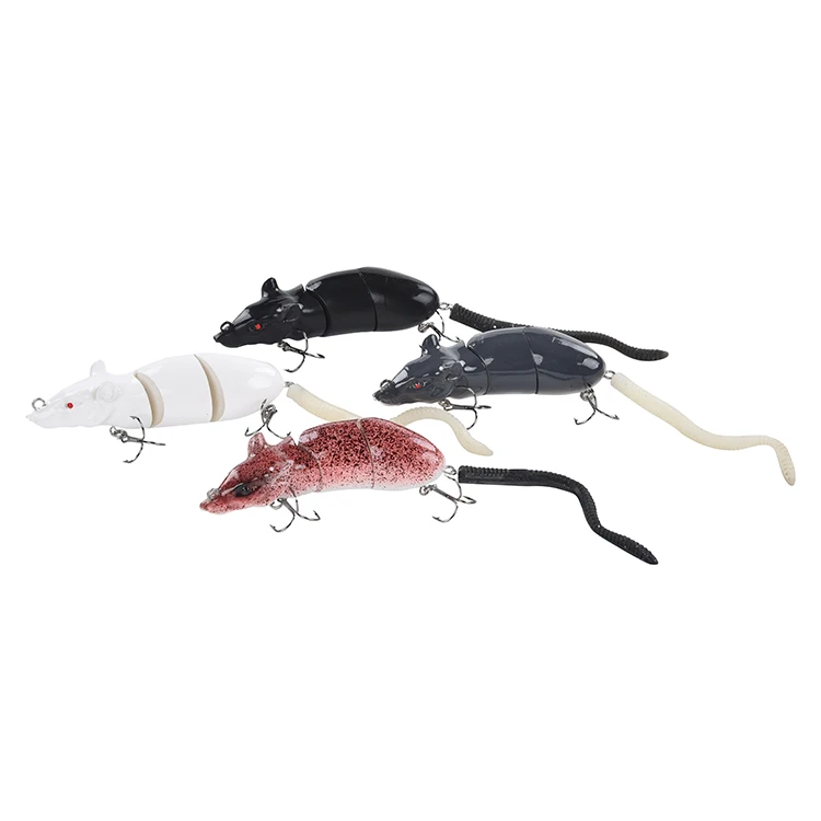 mouse lures Topwater floating ABS plastic hard body ABS play S carved Magic vivi mouse lure fishing jointed fishing lures