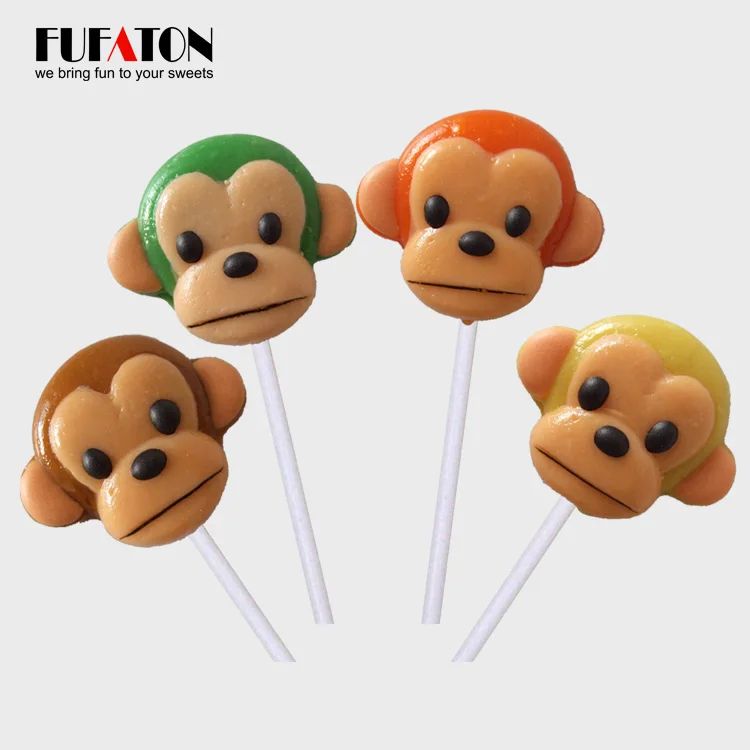 Hot sell customized fruit lollipop candy for kids hard candies