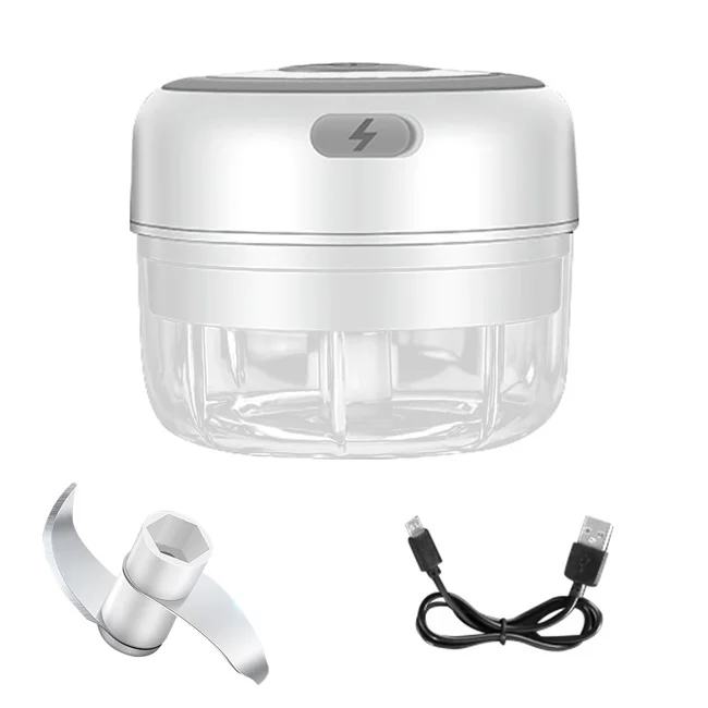 
Wireless USB Charging Electric Mini Garlic Crusher Press Blender Grinder Garlic Chopper 