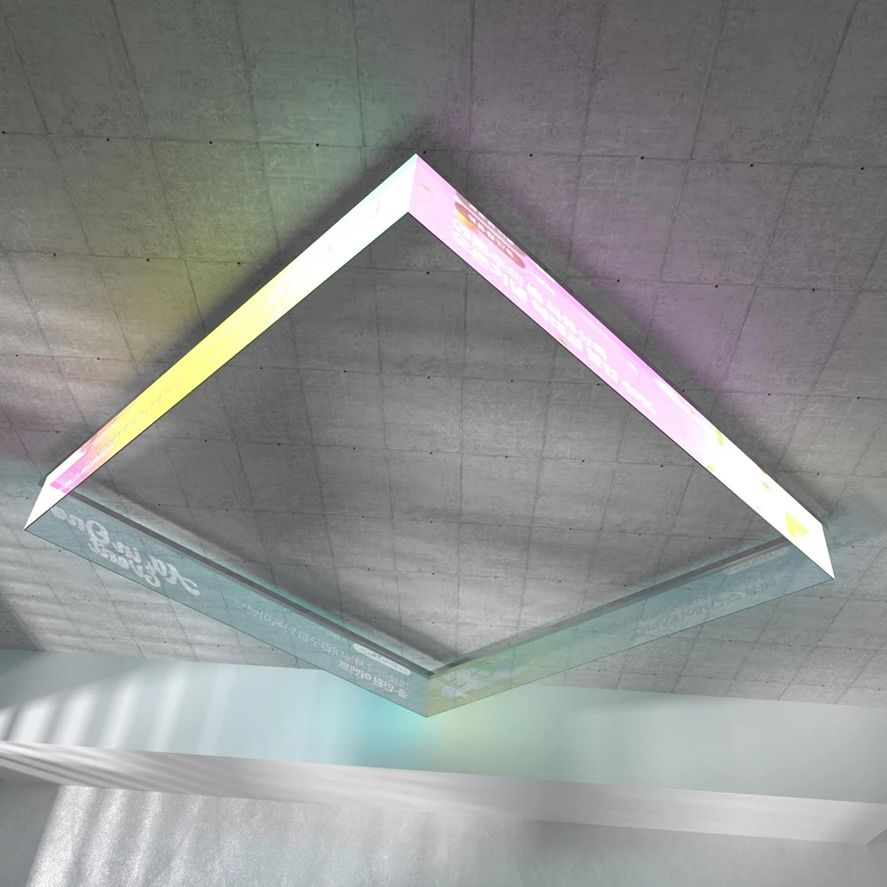 P5 P6 P8 P10 P15 P20mm flexible LED Film Screen reefilm flexible led transparent led screen for retail stores flexible led film