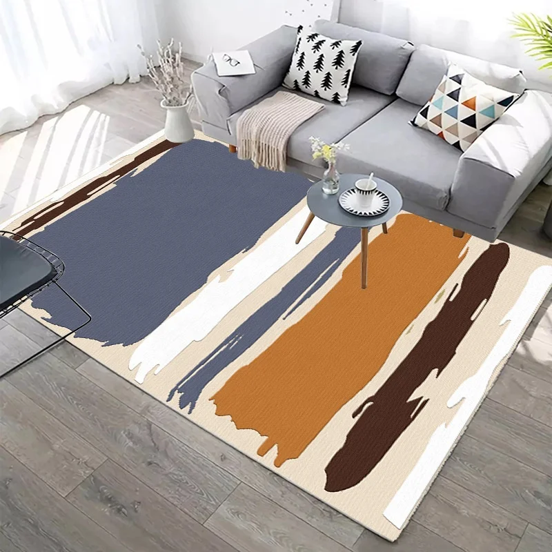 Customized printing marble rug living room tapis wholesale modern style decoration household sofa carpet