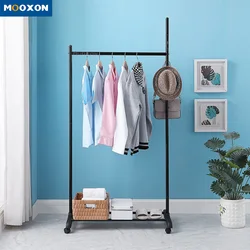 OEM Simple Trending Clothes Shelves Coat Closet Hat Hanging Organizer Rolling Cart Garments Cloth Drying Rack