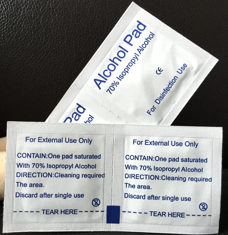 OEM Custom Disposable Sterile 70% Isopropyl Alcohols Skin Prep Pads