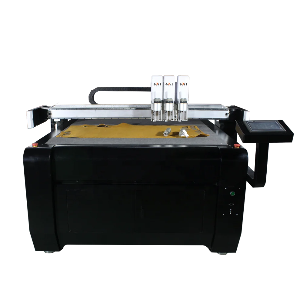 Digital Flatbed CNC Oscillating Tangential Knife Cutting Machine For Foam PTFE Asbestos Silicone Rubber Gasket