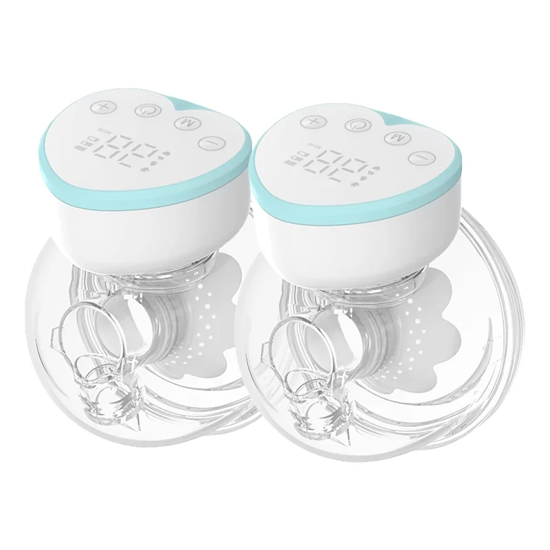 Rechargeable Low Noise Breast Pump Baby Feeder Painless Sucking Silicone Hands Free Electric Wireless Wearable Breast Pump