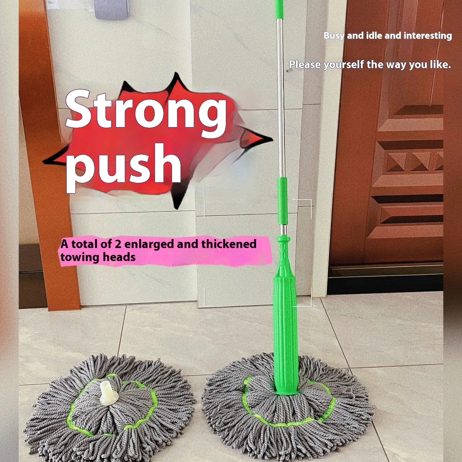 Cheap Household Cleaning Tools Squeeze Magic Microfiber Floor Industrial Mop Simple Hands-free Dry and Wet Rotating
