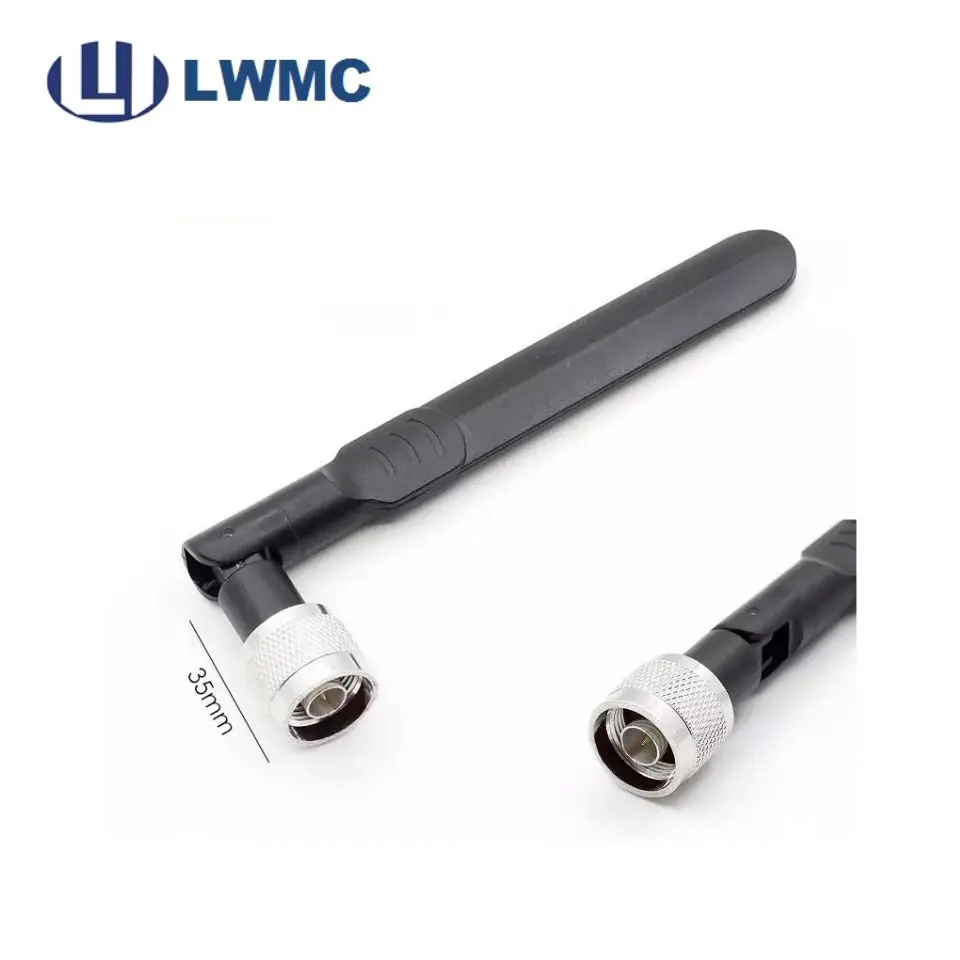 Outdoor WiFi Dual band Antenna 3g 4g Lte 5g Rubber Duck Antenna with N Male Connector