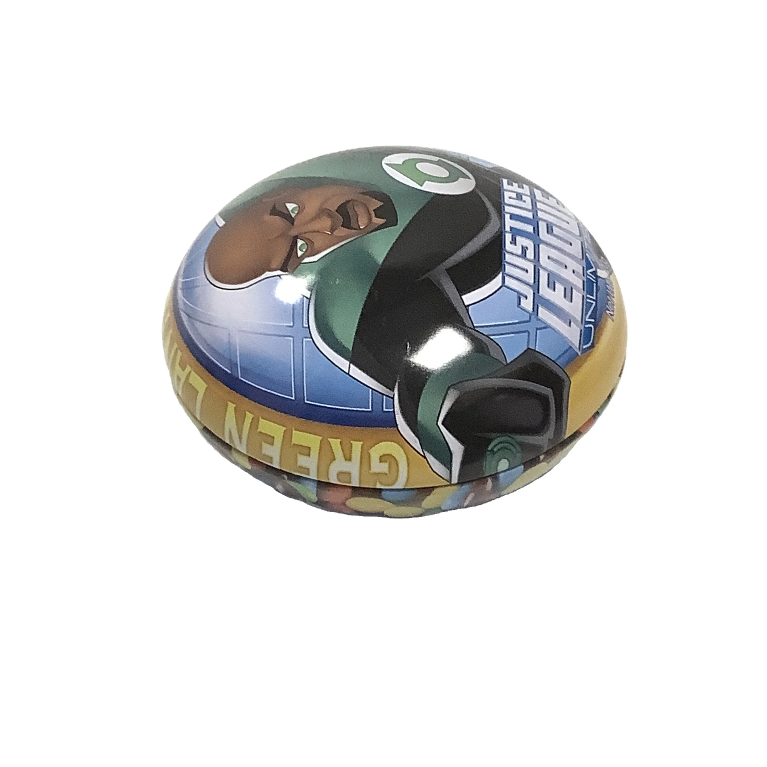 Wholesale Custom Printed round shape two pieces Metal tin can for candy