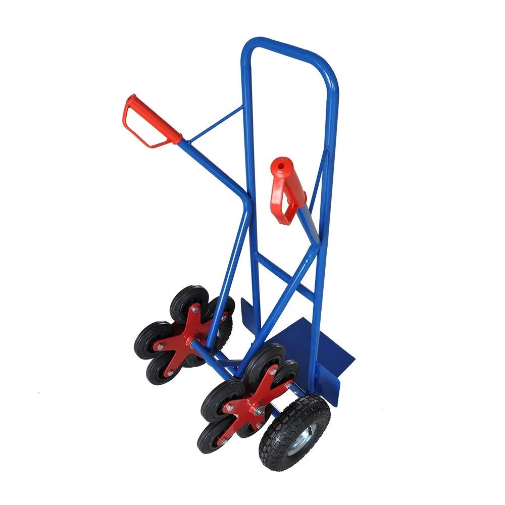 Heavy Duty 12 twelve Wheel Stair Climber Machine Stair Climbing Hand Trolley Hand Truck with 5 star-shaped wheels