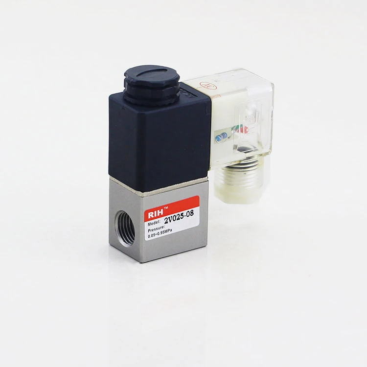 Orifice 2.5mm 2/2 Way Direct Acting 1/8'' Aluminum 2V025-06 24V DC Solenoid