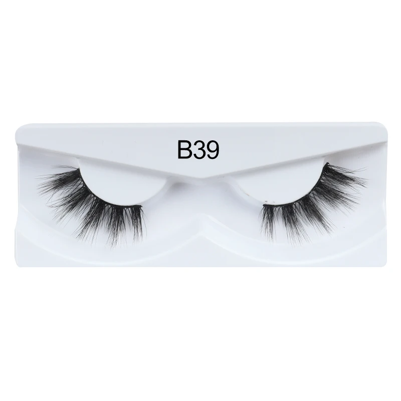 fibroin silk half accent lashes fauk Mink Corner Lashes 100% handmade 3d natural Strip