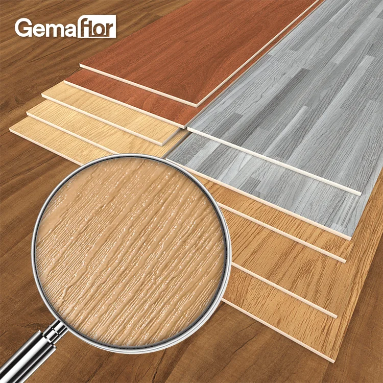 Vinyl floor tile wooden lvt flooring pvc wood plank sticker linoleum laminated dance plastic pvc flooring