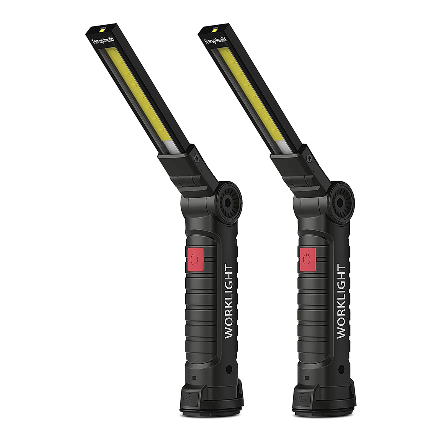 Portable Versatility 360 Degree Rotary 5 Modes Grill Light Flashlights Rechargeable LED Work Lights with Magnet Base & Hook