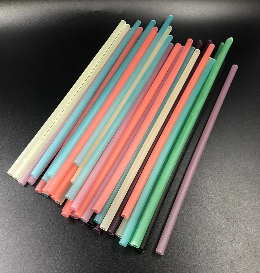 Customized Colorful Biodegradable Disposable Edible Drinking Rice Straw