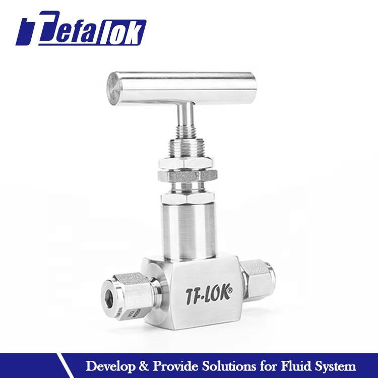 Straight Stainless Steel Needle Valves SS316 BSPP Female Thread Bonnet Needle Valve For Water Oil