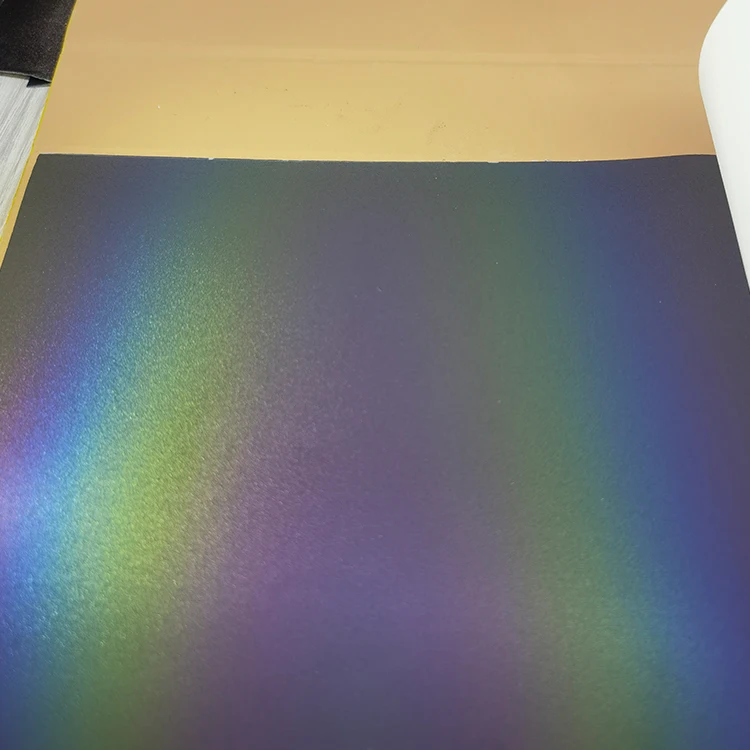 New rainbow reflective PU film coating upper PU lettering film class film