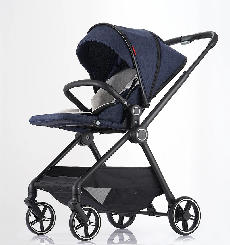 Luxury 3in1 Baby Stroller High View Baby Pram Carrier Chinese factory Directly Sale Leather Custom OEM Customized Frame Logo