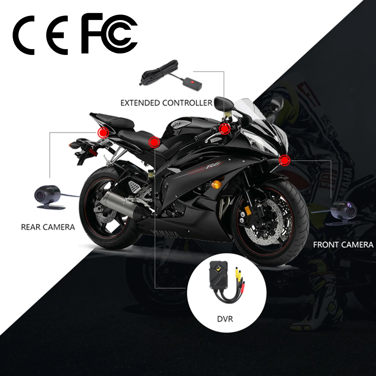 casco gafas Grabador de video de motocicletas Accesorios de moto