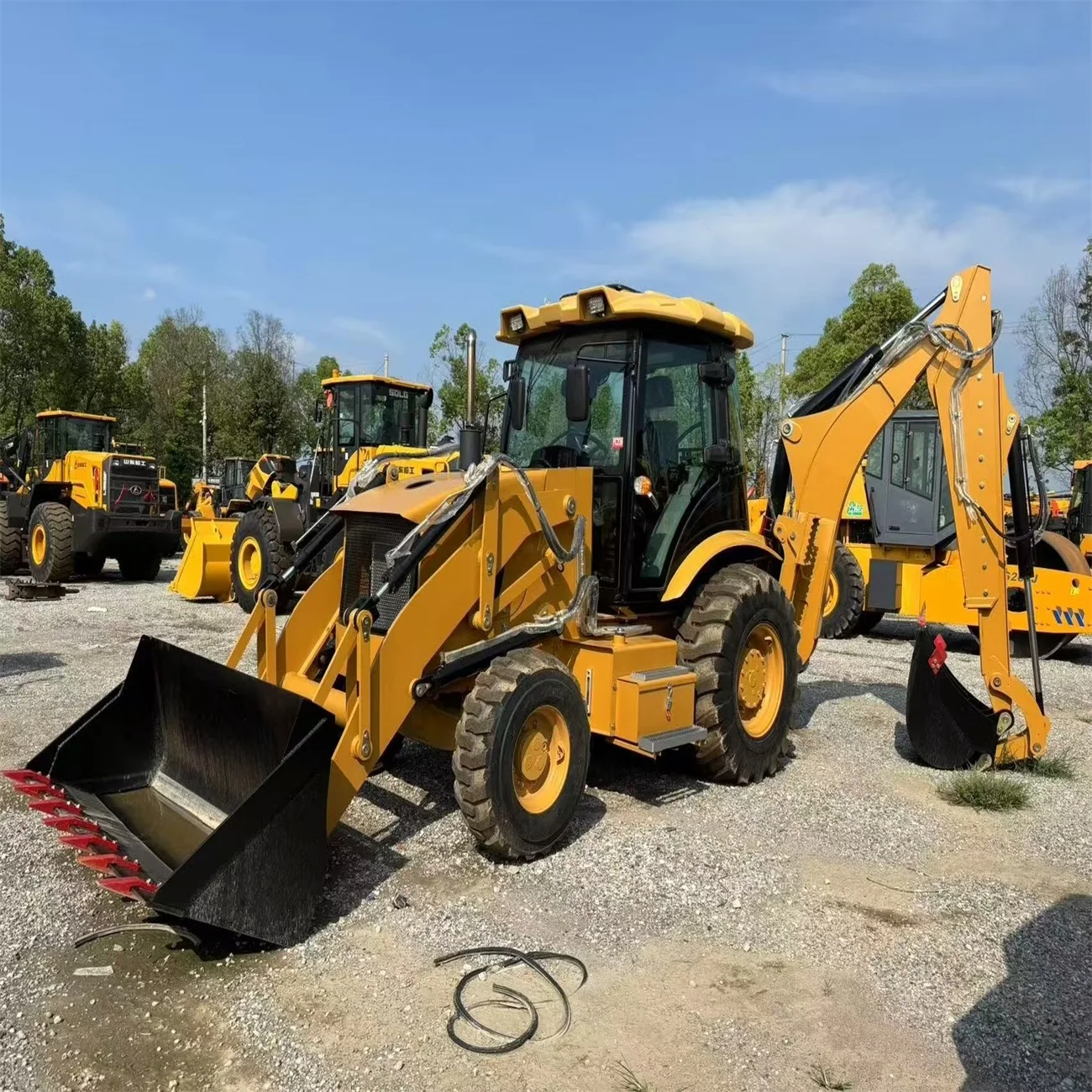 Quality Assurance 4x4 Tractor With Loader And Backhoe Excavator Free Jcb3cx2 Head Busy Excavator