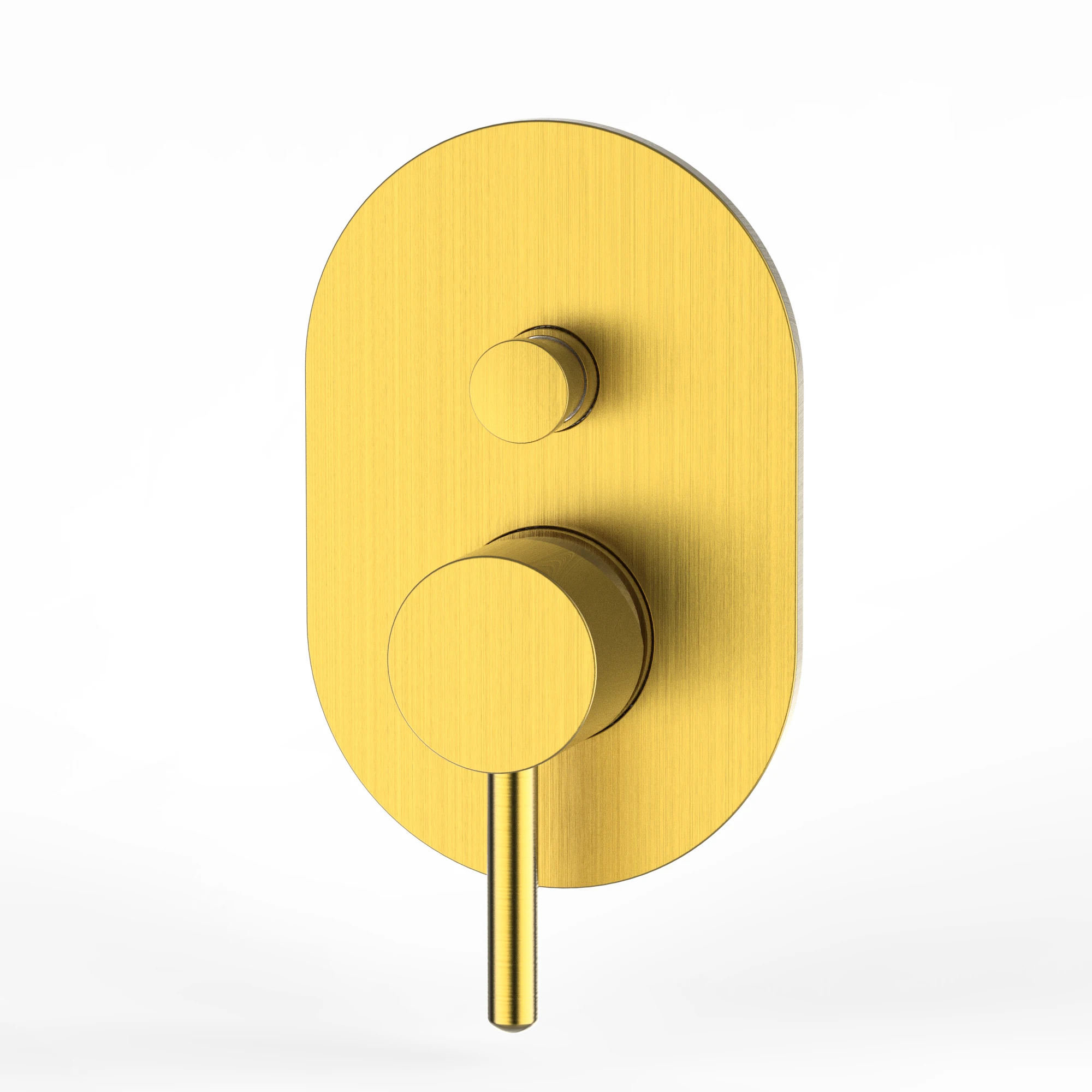 EILSA Concealed Bath&Shower Faucet Single handle Tap Wall Mounted Mixer Color Plating Finished WIth Diverter