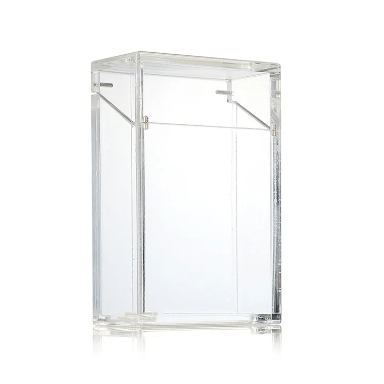 Пользовательский портативный прозрачный магнит Lucite коробка для хранения сигарет акриловая
