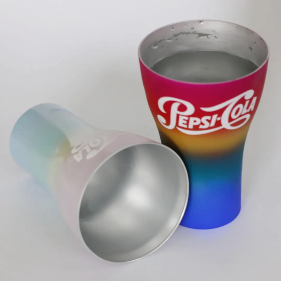 Personalized Color Changing Tumblers 600ml Reusable Metal Aluminium Cups Custom Beer Cup For Advertisement