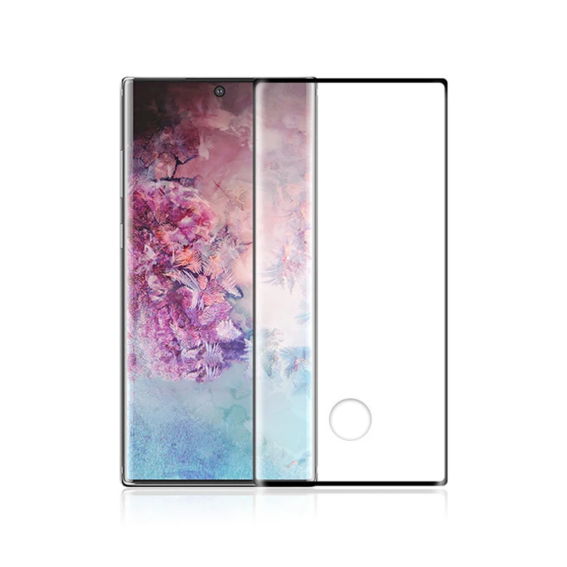 Премиум 3D Горячие изгиб изогнутый край клей полный охват закаленное стекло экран протектор для Samsung Galaxy Note 10 плюс