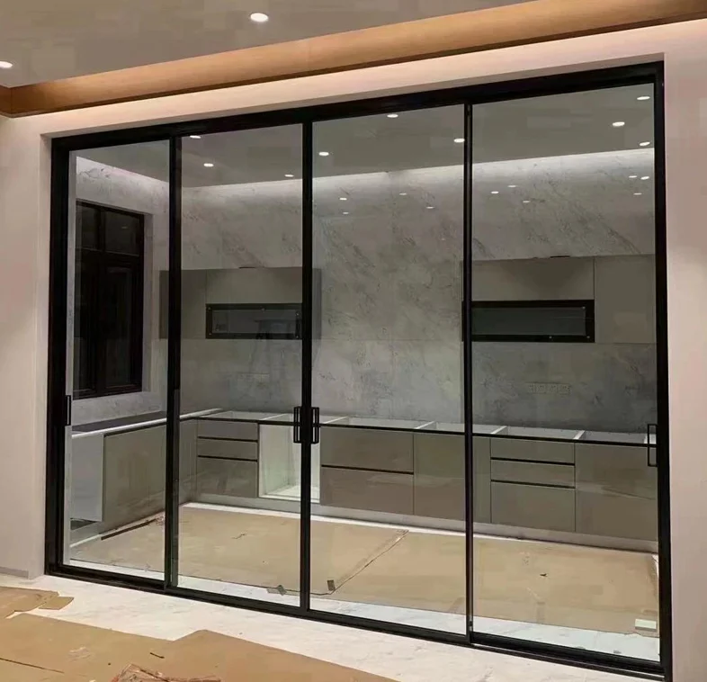 Modern patio balcony veranda backyard sliding door aluminium sliding glass doors