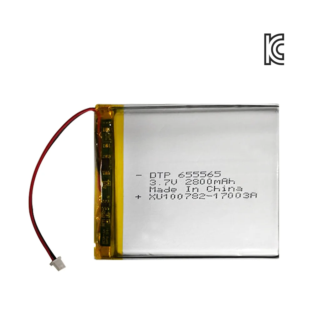 OEM FCC CB CE KC Сертифицированный 655565 3 7 В 2800 мАч перезаряжаемые литий-ионные полимерные батареи Lipo батарея