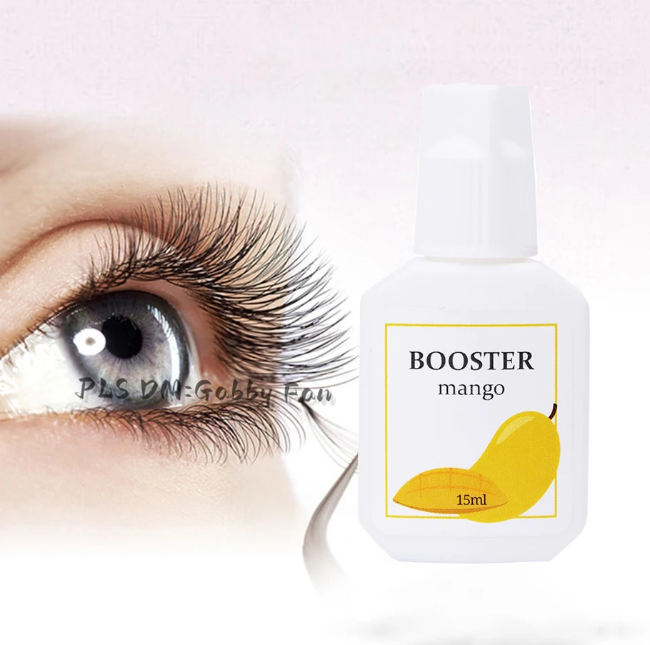 Korea 15ml Super Bonder Lash Glue Booster Mango/Banana Eyelashes Primer Clear Scented Accelerated adhesive booster