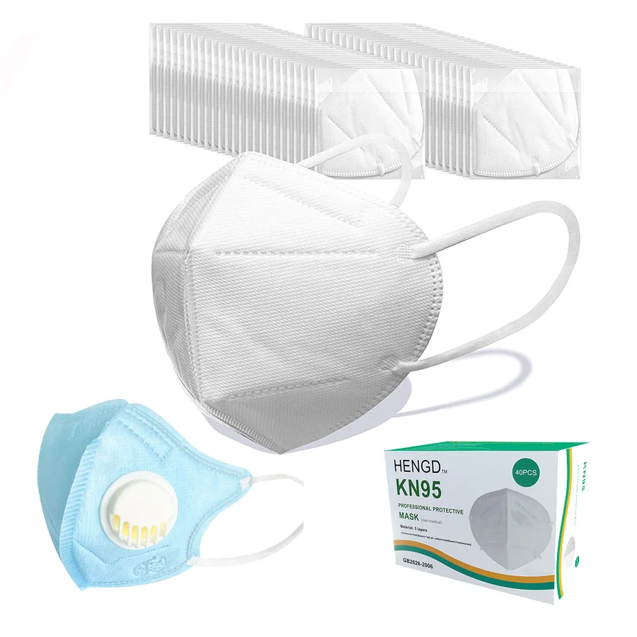 3D высокое качество, оптовая продажа, противопылевая защитная маска для рта, респиратор GB2626, одноразовая KN95 5-слойная маска для лица
